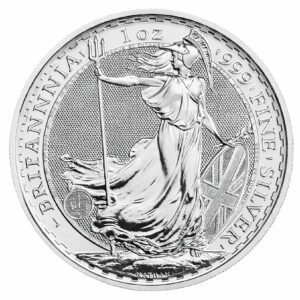 1 oz Great Britain Silver Britannia .999 (Year Varies)