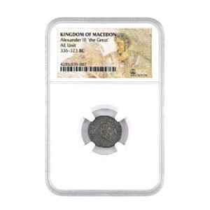 Ancient Greek, Macedonian Empire, Alexander the Great (336-323 BCE) NGC Certified Slab(LG)
