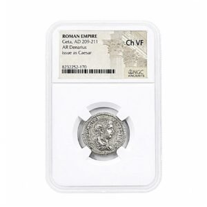 Geta Silver Antoninianus NGC Certified Slab(CH-VF)