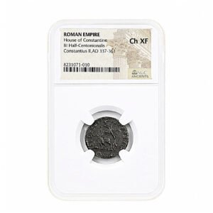 Constantius II Gladiator Reverse NGC Slab- Fallen Horseman (CH-XF)