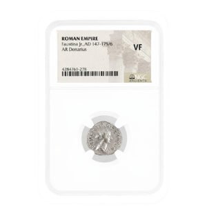 Faustina JR Silver Antoninianus NGC Certified Slab(VF)